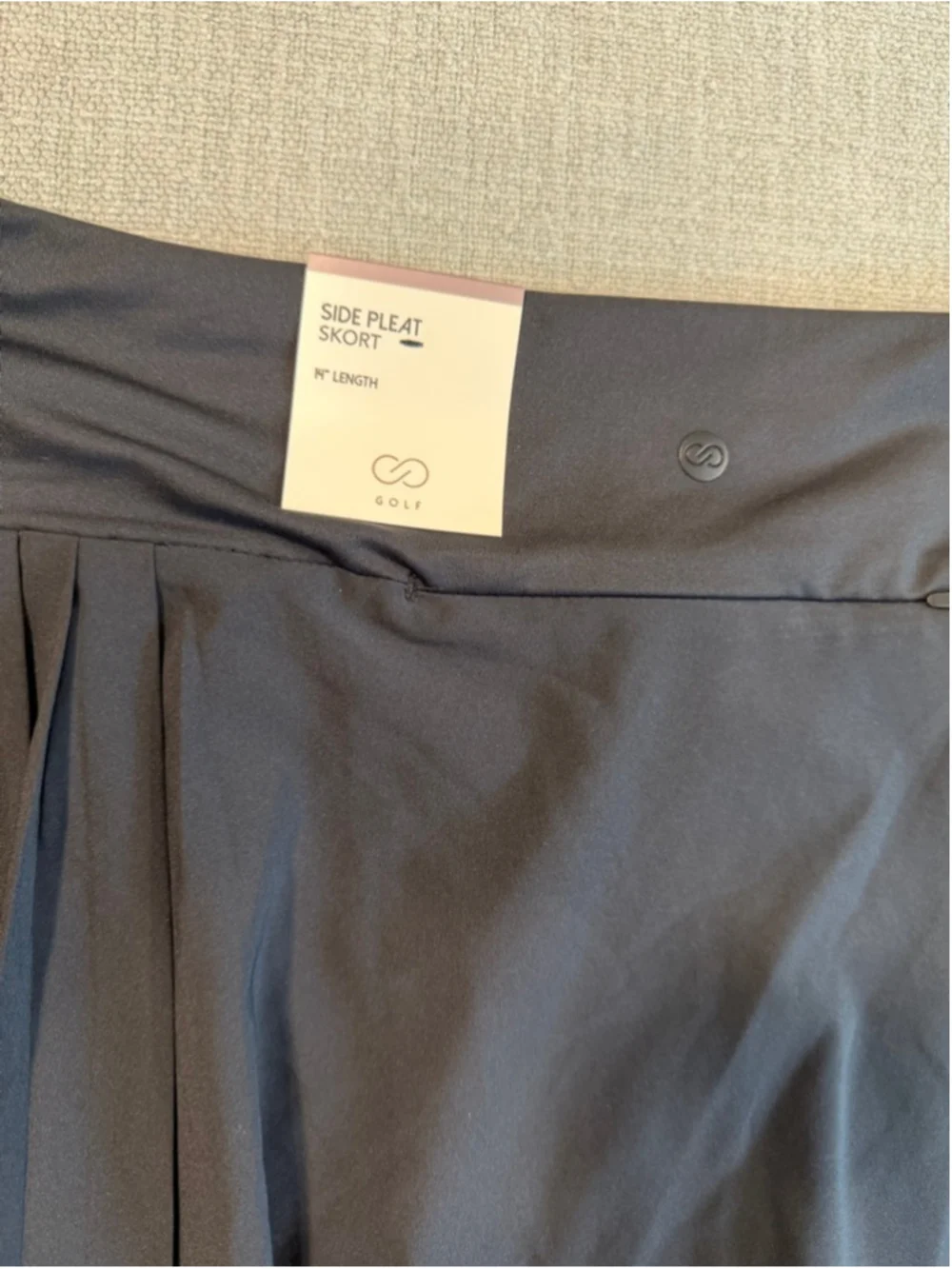 Calia women’s black SIDE PLEAT COURT SKORT golf tennis athletic skirt XXL